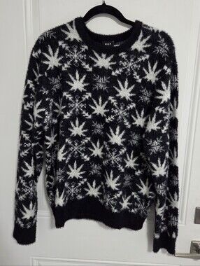 NWT - Huf Unisex Arctic Plantlife Sweater - Men Size S/Women Size M